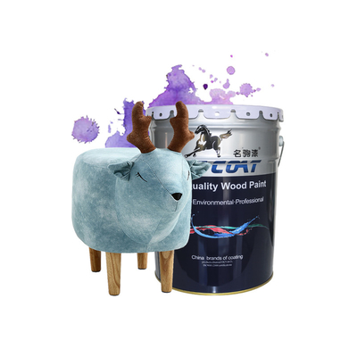 Peinture en PU à haute couverture en bois finition lisse 2-3 couches 10-15 pieds carrés / litre