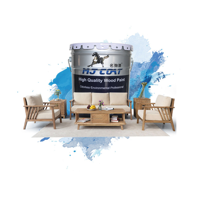 Finition lisse Peinture en PU sur bois Faible teneur en COV pour 2-3 couches 10-15 pieds carrés/litre