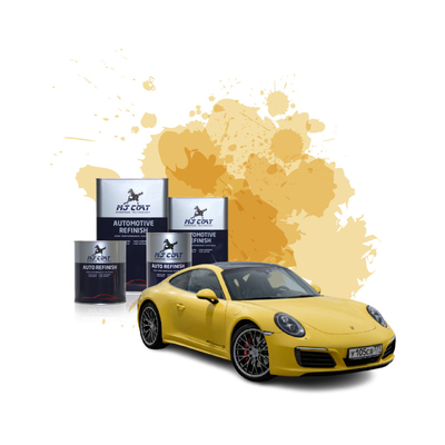 La couche supérieure des véhicules à moteur de laque jaune marron de voiture peignent la viscosité 2K personnalisable