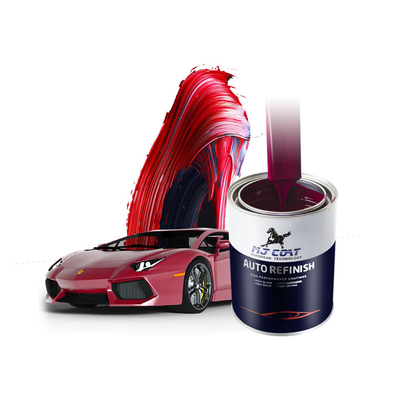 Peinture à base d'eau pour revêtement de surface automobile avec finition brillante contenant moins de 50 g/l de COV