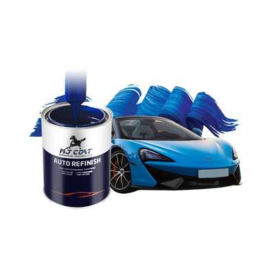 Peinture de couche supérieure automobile avec une teneur en solides supérieure à 40% et une teneur en COV inférieure à 50 g/l
