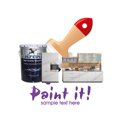 Finition lisse Peinture en bois PU Applications sur le bois avec résistance chimique