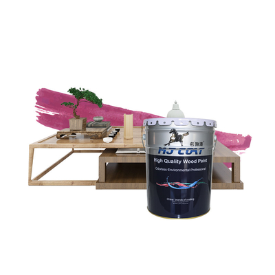 Couleur matte en bois PU Peinture en bois imperméable à l'eau Couche faible odeur Facile à appliquer 2-3 couches