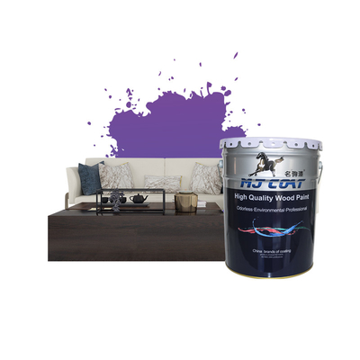 Finition matte lisse Peinture en bois PU imperméable à l'eau Application facile 10-15 pieds carrés / litre