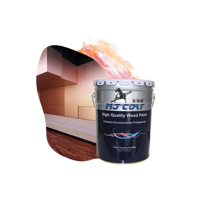 Peinture en PU en bois finition lisse Couleur bois faible odeur avec 2-3 couches d'application