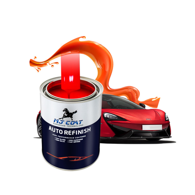 8 heures de séchage rapide anti rayures Peinture de base automobile Peinture de voiture jaune brillant