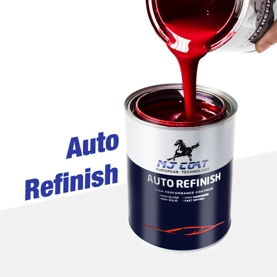 Contenu solide Finition brillante Peinture de couche supérieure automobile Nettoyage facile avec dégraisseur