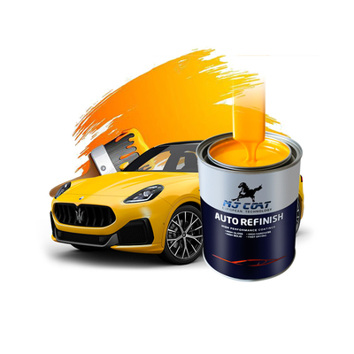 Peinture auto-éclatée pour revêtement de base ou de revêtement de dessus métallique